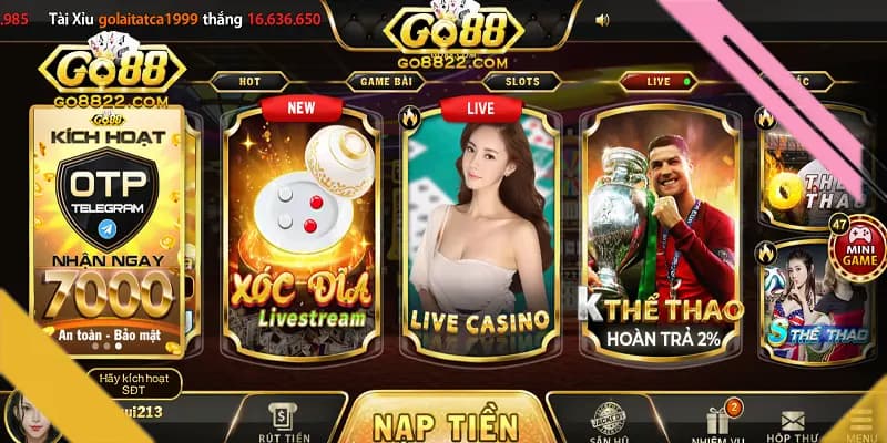 Sơ nét thông tin cơ bản của Casino Go88